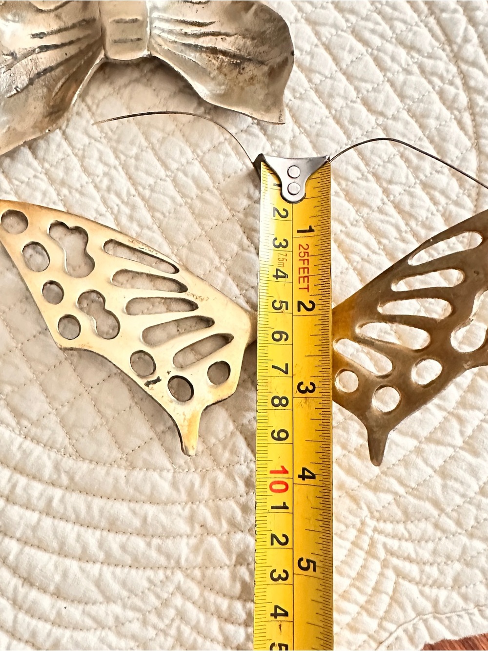 Vintage brass butterfly wall hanging and trinket dish lot - Picture 3 of 6
